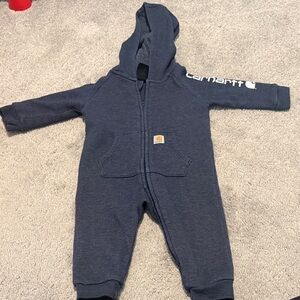 Carhartt Dark Blue Kids Hooded Footie